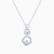 WN306 - Flower Clear Stone Sterling Silver Necklace - GP13476A-1.jpg