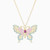 WN297 - Butterfly Purple Stone Gold Plated Necklace - GN01614A-1.jpg