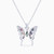 WN318 - Butterfly Pearl  Sterling Silver Necklace - SN08069A-1.jpg