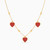 LIN546 - Heart Red Stone Chain Necklace in 18K Gold - 111405130217-3.jpg