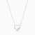 WN344 - Heart Cubic Zirconia Sterling Silver Necklace - 87132045-3 .jpg