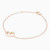 WB207 - Heart Gold Plated Chain Bracelet  - 97116718-3.jpg