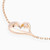 WB207 - Heart Gold Plated Chain Bracelet  - 97116718-4.jpg