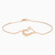WB207 - Heart Gold Plated Chain Bracelet  - 97116718-1 .jpg