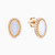 WE205 - Oval Shape Enamel Coated Gold Plated Stud Earrings - 2573604-1.jpg