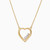 WN253 - Heart Colored Stones Gold Plated Necklace - 97132045-3.jpg