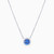 WN25 - Circle Colored Stones Sterling Silver Necklace - 87364045-1.jpg