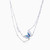WN346 - Butterfly Pearl & Enamel Coated Layered Necklace In Sterling Silver - GN14857A-3.jpg
