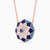 LDN2250 - Octagon Diamond & Colored Stones Necklace in 18K Gold - A-KP611422SB-2.jpg