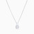 WN12 - Circle Cubic Zirconia Sterling Silver Necklace - 87363445-4.jpg