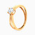 LGR1369 - Split Shank Cubic Zirconia Twin Ring In 21K Gold - 22039110170-2.jpg