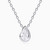 WN361 - Raindrop Lab Grown Diamond Sterling Silver Necklace - KP614611-1.jpg