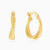 LGE212 - Twisted & Beads Strands Hoop Earrings In 21K Gold - 22003650007-1.jpg