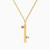 MLN1799 - Vertical Bar & Bead Colored Stones Necklace In 18K Gold - 21046030363-1.jpg