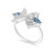 LDR3514 - Fan Blue Stones & Diamond Open Ring In 18K Gold - AJR38016-3.jpg