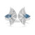 LDR3514 - Fan Blue Stones & Diamond Open Ring In 18K Gold - AJR38016-1.jpg