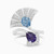 LDR3513 - Fan Colored Stones & Diamond Bypass Ring In 18K Gold - AJR38015-1.jpg