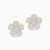 LDE876 - Floral layers Diamond Stud Earrings In 18K Gold - KE613750-3.jpg
