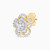 LDE876 - Floral layers Diamond Stud Earrings In 18K Gold - KE613750-4.jpg