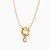 MLN1001 - Circle Colored Stones Necklace In 18K Gold - 21046110858 - 2.jpg