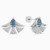 LDE874 - Solo Fan Shaped Blue Stone & Diamond Earrings In 18K Gold - SAE06097-1.jpg