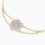 LDB666 - Floral layers Diamond Chain Bracelet In 18K Gold - KB613750-4.jpg