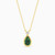 WN424 - Pear Green Stone & Lab Grown Diamonds Gold Plated Necklace - MSP00860_GR-1.jpg