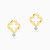 WE315 - Quatrefoil Lab Grown Diamonds Gold Plated Stud Earrings - AME01631-3.jpg