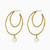 WE342 - Two Open Loops Pearl Gold Plated Earrings - A5206-00DT-1.jpg