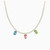 WN448 - Three Oval Charms Colored Stones Gold Plated Necklace - A5225-MDG-1.jpg