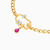 MLB823 - Paperclip Red Stones Bold Diamond Chain Bracelet in 18K Gold - 21047110332-4.jpg