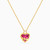 MLN1935 - Bow & Heart Red Stone Necklace in 18K Gold - 21046111299-1.jpg