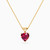 LIN1275 - Detailed Heart Ruby Color Stone Necklace in 18K Gold - 111406180106-1.jpg