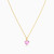 LIN1274 - Heart Pink Stone Necklace in 18K Gold - 111406180105-4.jpg