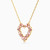 LIN1272 - Traced Heart & Baguette Colored Stones Necklace in 18K Gold - 111406180103-3.jpg