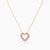 LIN1272 - Traced Heart & Baguette Colored Stones Necklace in 18K Gold - 111406180103-4.jpg