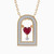 LDN2552 - Arched Frame & Heart Red Stone Diamond Necklace in 18K Gold - PD903965-1.jpg
