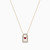LDN2552 - Arched Frame & Heart Red Stone Diamond Necklace in 18K Gold - PD903965-4.jpg