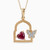 LDN2550 - Arched Frame & Butterfly Red Stone Diamond Necklace in 18K Gold - PD99657-1.jpg