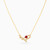 LDN2566 - Love & Heart Red Stone Diamond Necklace in 18K Gold - ENE50030-4.jpg