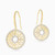 WE356 - Intricate Circle Cubic Zirconia Drop Earrings in Yellow Gold Plating - EA145-4.jpg