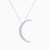 WN474 - Crescent Cubic Zirconia Necklace in Sterling Silver - NE26-1.jpg