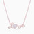 WN467 - (Love) Word Cubic Zirconia Necklace in Rose Gold Plating - NE100-1.jpg