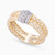 LDR3886 - Double Band Diamond Popcorn Ring in 18K Gold - ERG50012-2 .jpg