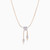 LDN2563 - Fluid Chain & Two Drops Diamond Popcorn Necklace in 18K Gold - ENE50017-3 .jpg
