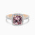 LDR3891 - Square Peach Stone Diamond Ring in 18K Gold - SAR06494-1.jpg