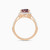 LDR3891 - Square Peach Stone Diamond Ring in 18K Gold - SAR06494-4.jpg