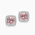 LDE934 - Square Peach Stone Diamond Stud Earrings in 18K Gold - SAE06494-3.jpg