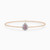LDB785 - Pear Peach Stone Diamond Chain Bracelet in 18K Gold - SAB06492-1.jpg