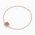 LDB783 - Square Peach Stone Diamond Chain Bracelet in 18K Gold - SAB06494-3.jpg